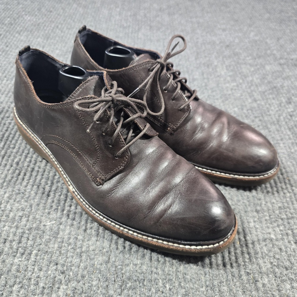 Cole Haan Oxford Shoes Mens Size 10.5 M Brown Leather Grand OS Lace Up C30692
